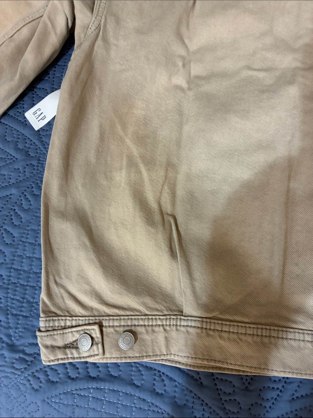 GAP Men's Canvas Shirt Jacket in Beige Size large 2026 collection NWT - Picture 12 of 15